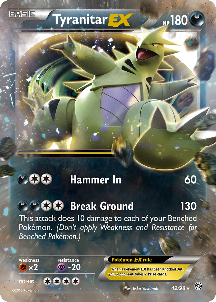 Tyranitar-EX - Ancient Origins SET-42