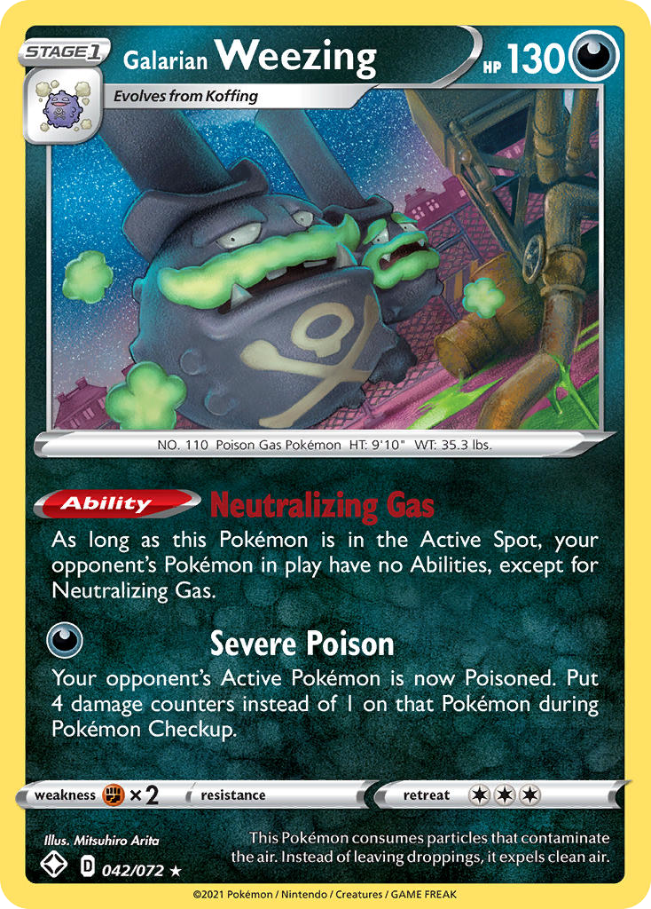 Galarian Weezing - Shining Fates SET-42