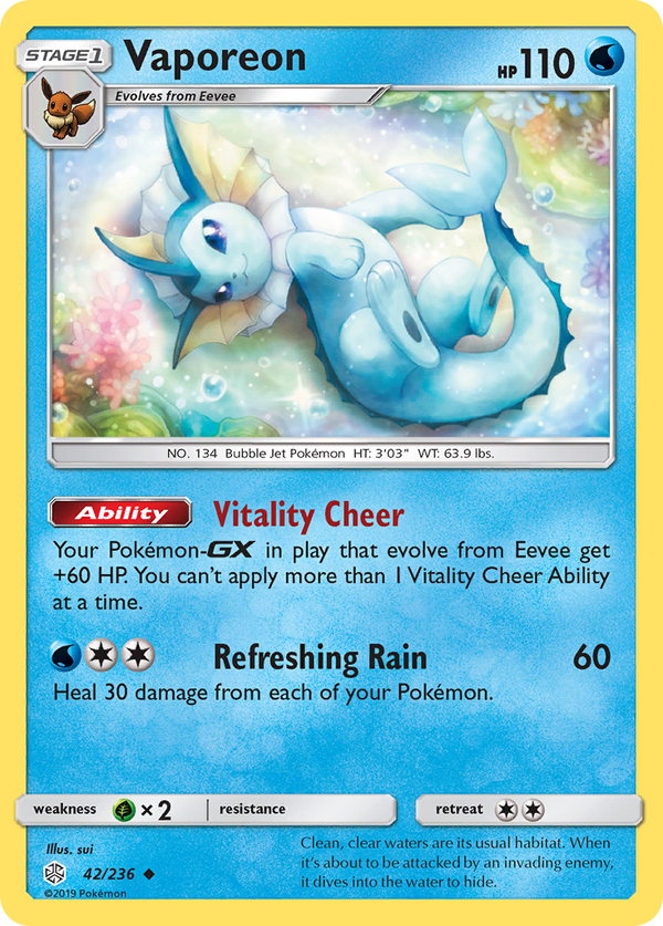Vaporeon - Cosmic Eclipse SET-42