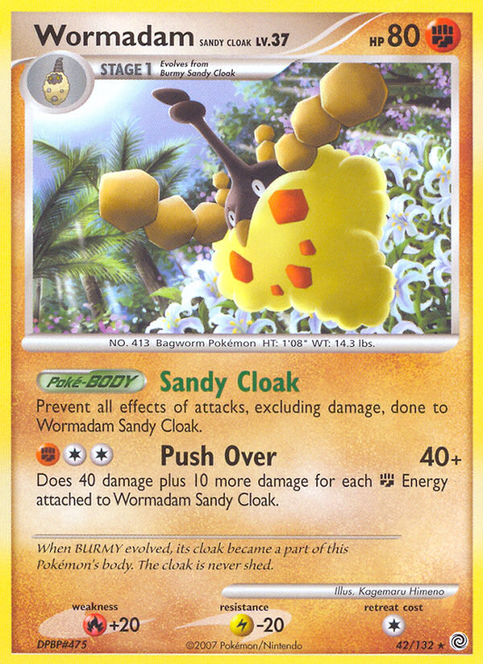 Wormadam Sandy Cloak (Secret Wonders SET) (Pokémon) (Stage 1) (Fighting) (HP: 80) (Rare) (PKM Secret Wonders SET-70)