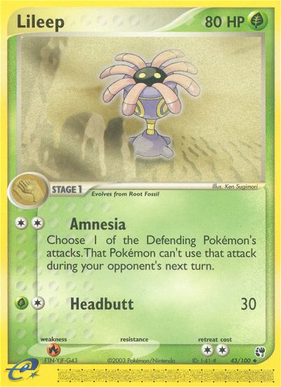 Lileep - Sandstorm SET-43