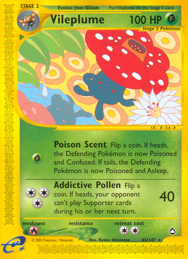 Vileplume - Aquapolis SET-43