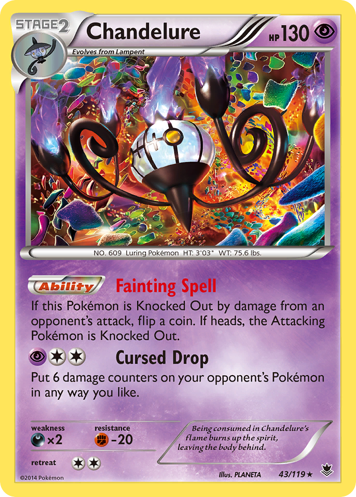 Chandelure - Phantom Forces SET-43