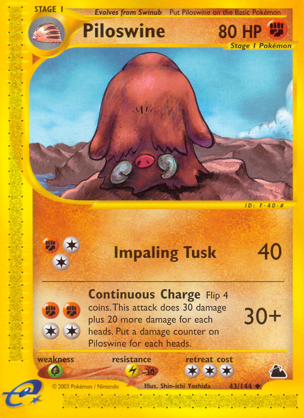 Piloswine - Skyridge SET-43