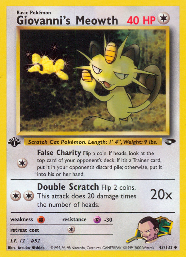Giovanni's Meowth - Gym Challenge SET-43