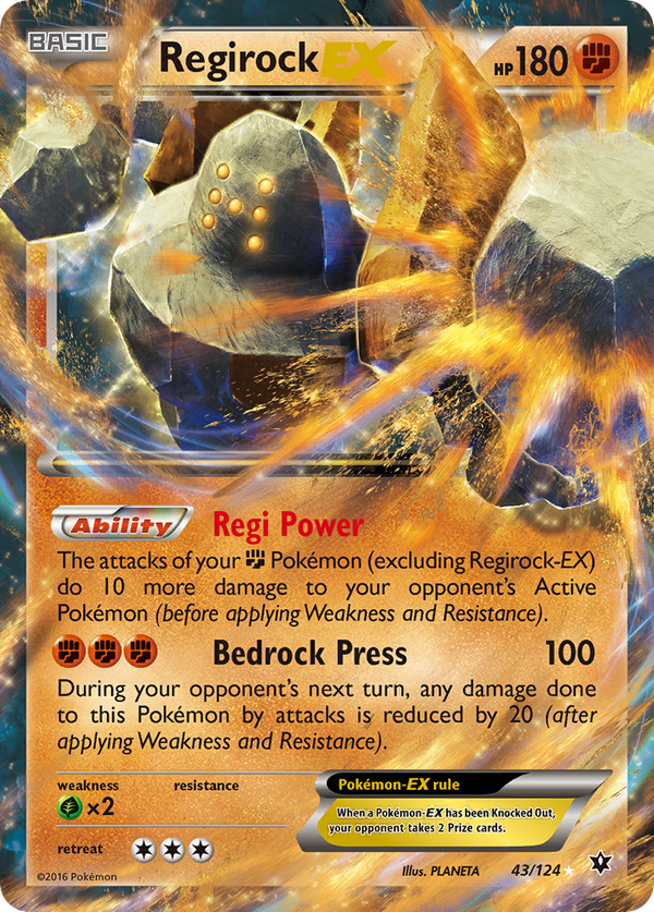 Regirock-EX - Fates Collide SET-43