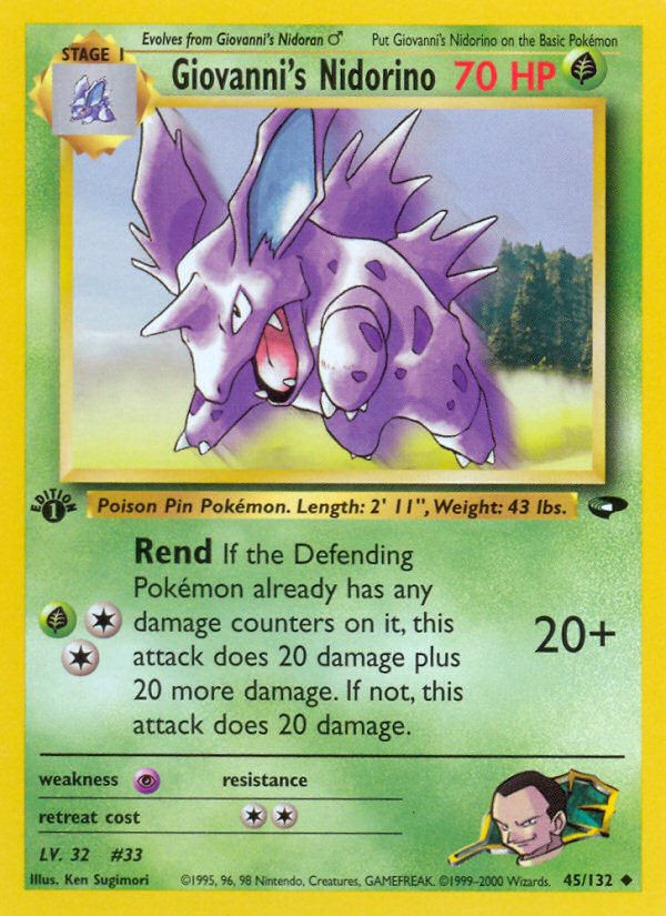 Giovanni's Nidorino - Gym Challenge SET-45