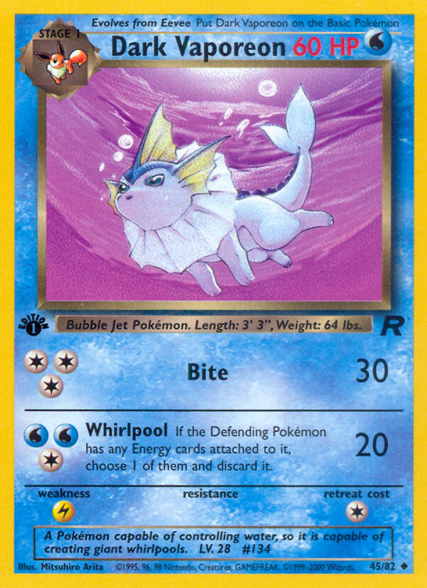 Dark Vaporeon - Team Rocket SET-45