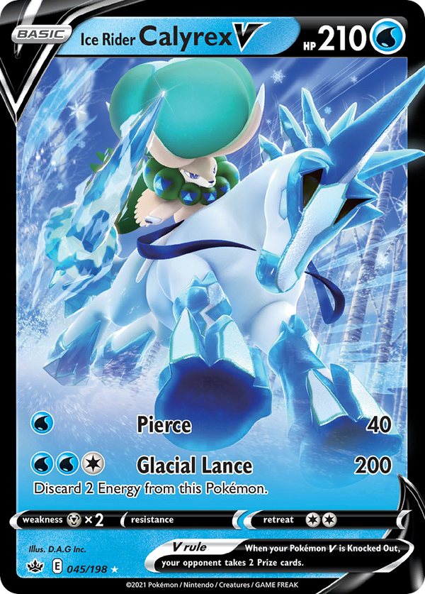 Ice Rider Calyrex V - Chilling Reign SET-45