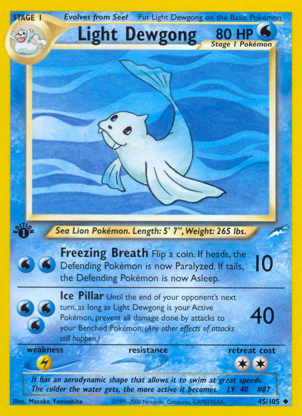 Light Dewgong - Neo Destiny SET-45