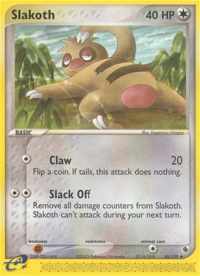 Slakoth - Ruby & Sapphire SET-45