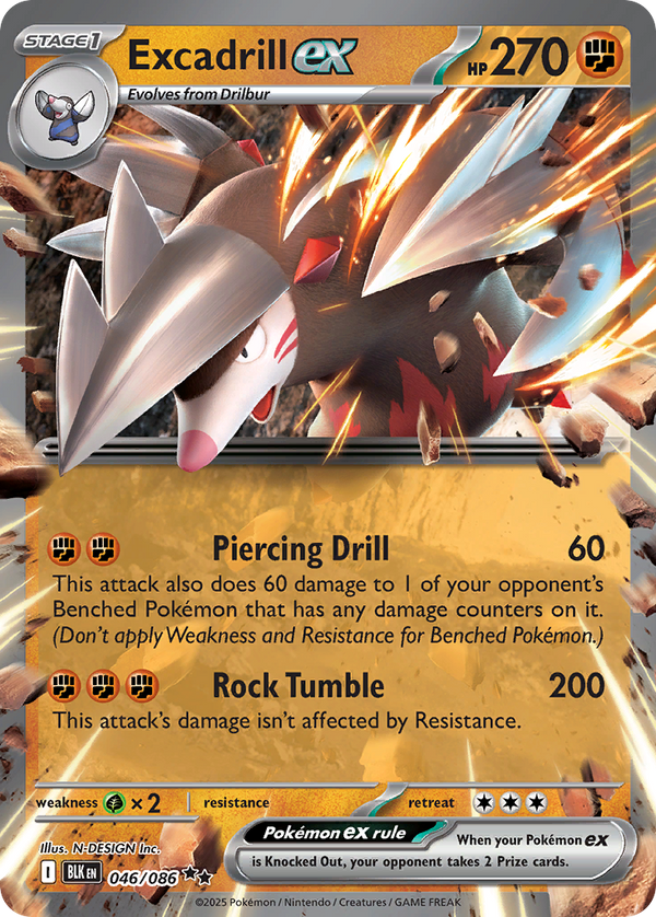 Excadrill EX - Black Bolt SET-46