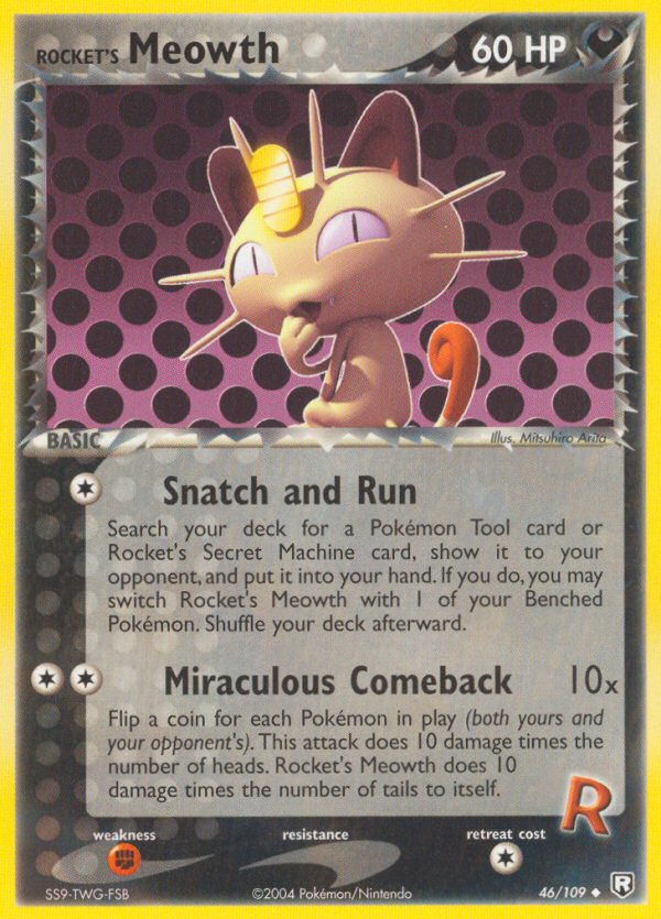 Rocket's Meowth - Team Rocket Returns SET-46