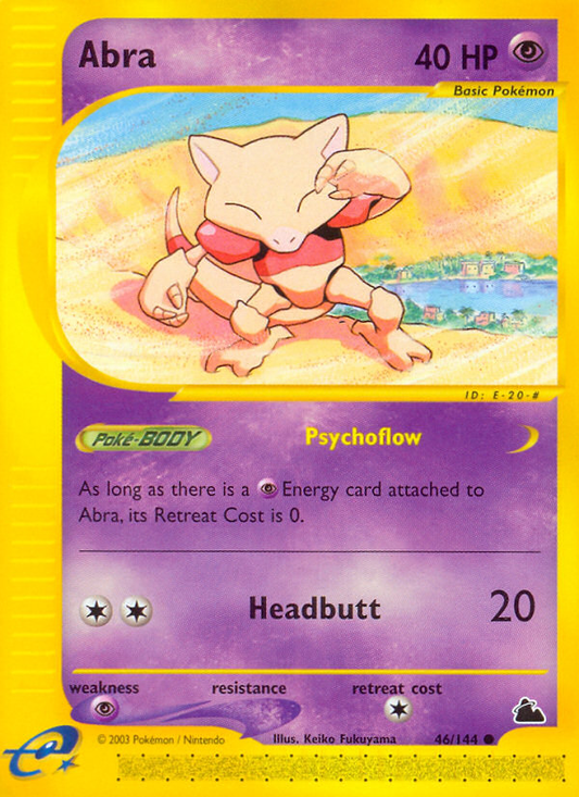 Abra (Skyridge SET) (Pokémon) (Basic) (Psychic) (HP: 40) (Common) (PKM Skyridge SET-92)