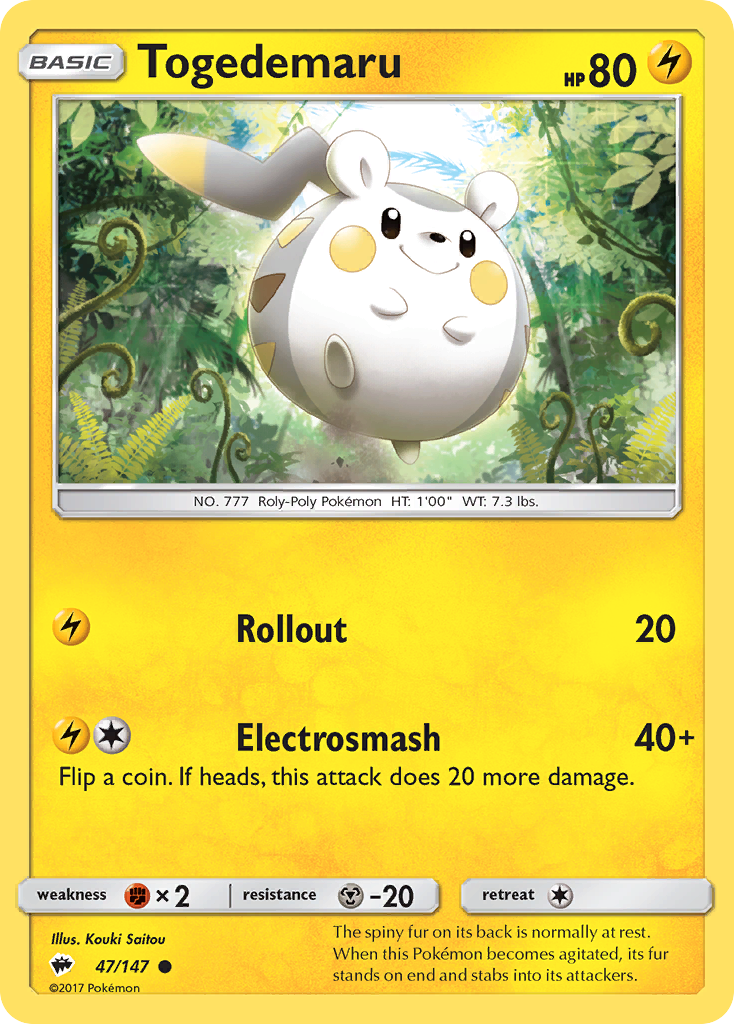 Togedemaru - Burning Shadows SET-47