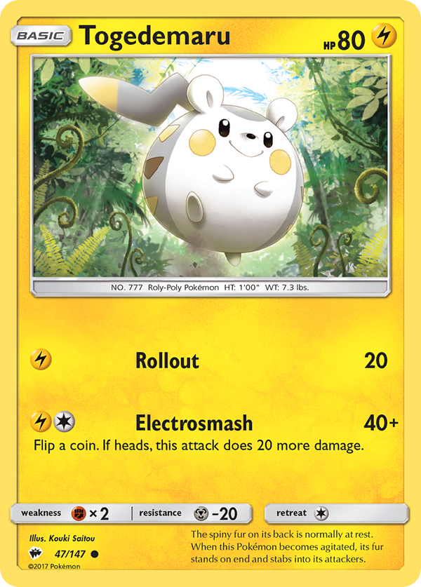 Togedemaru - Burning Shadows SET-47
