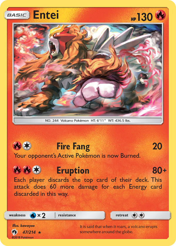 Entei - Lost Thunder SET-47
