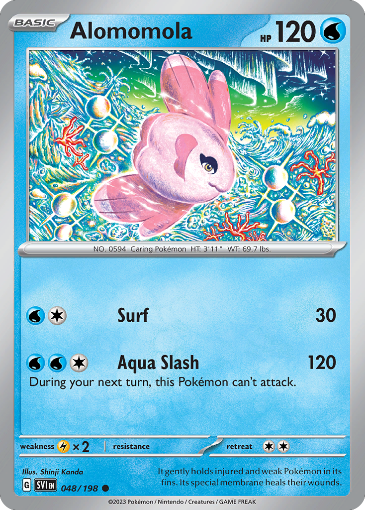 Alomomola (Scarlet & Violet SET) (Pokémon) (Basic) (Water) (HP: 120) (Common) (PKM Scarlet & Violet SET-202)