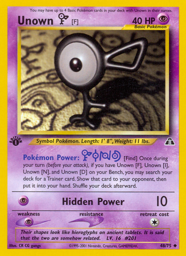 Unown [F] - Neo Discovery SET-48