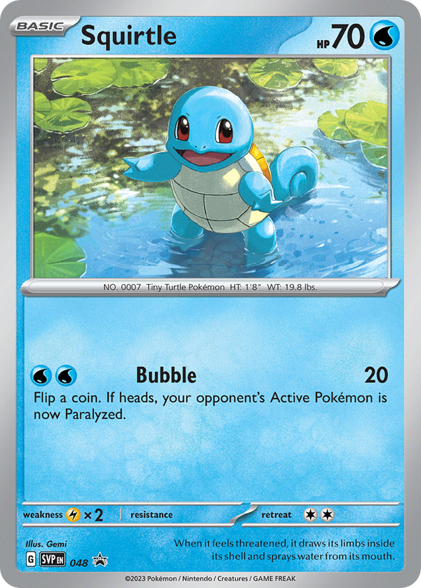 Squirtle - Scarlet & Violet Black Star Promos SET-48