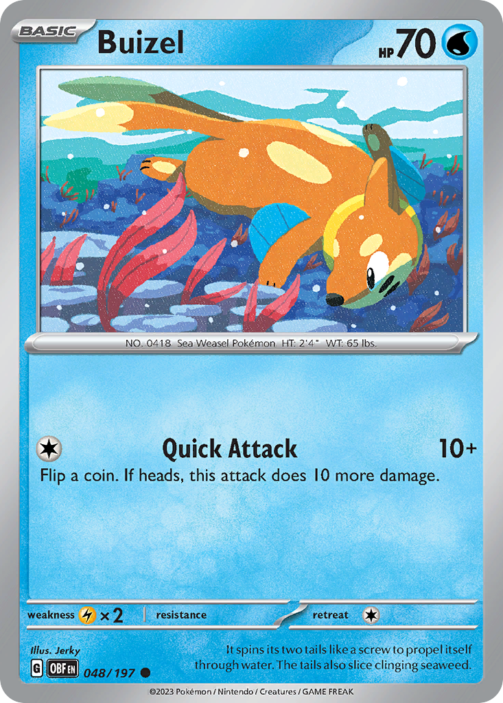 Buizel - Obsidian Flames SET-48