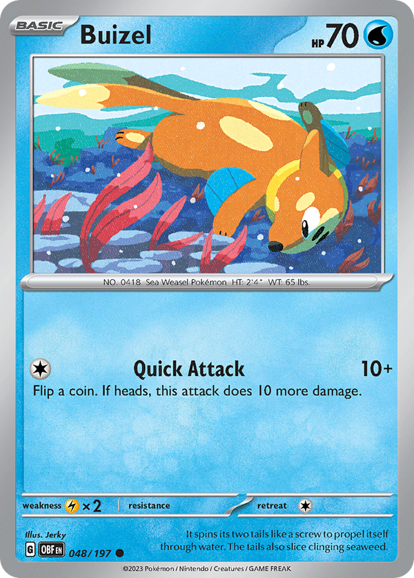 Buizel - Obsidian Flames SET-48