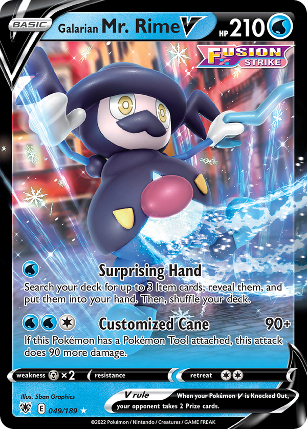 Galarian Mr. Rime V - Astral Radiance SET-49