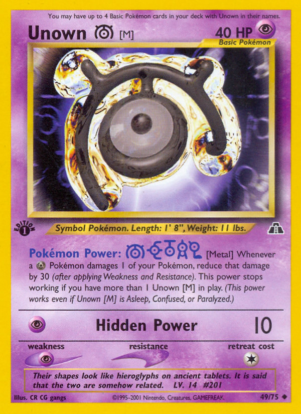 Unown [M] - Neo Discovery SET-49