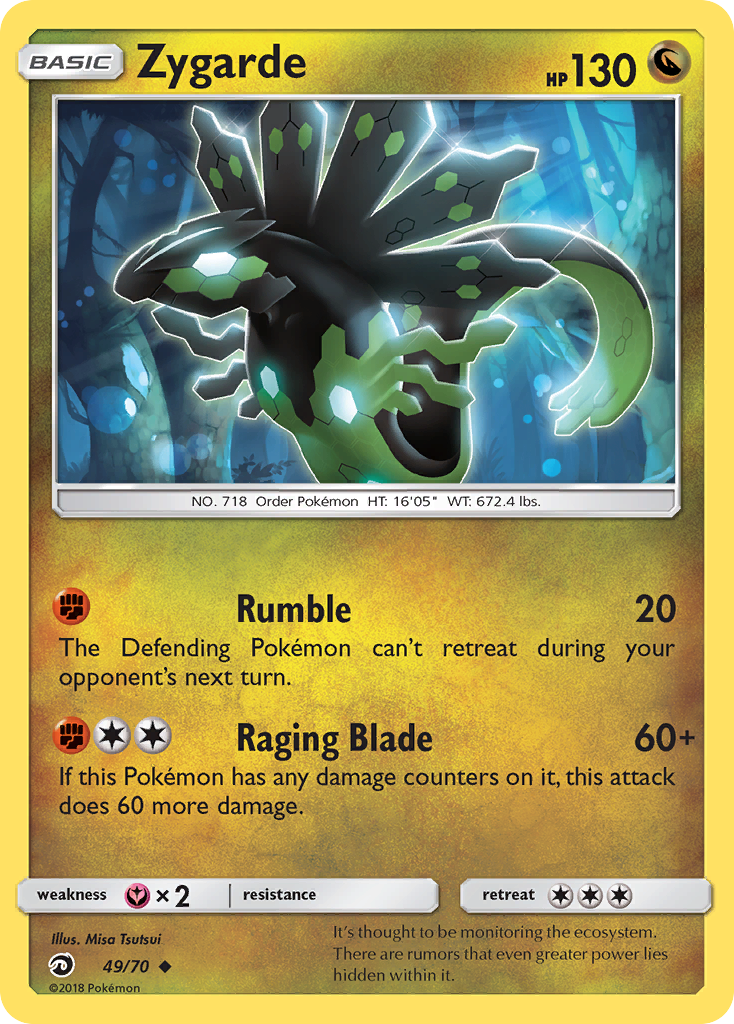 Zygarde (Dragon Majesty SET) (Pokémon) (Basic) (Dragon) (HP: 130) (Uncommon) (PKM Dragon Majesty SET-45)