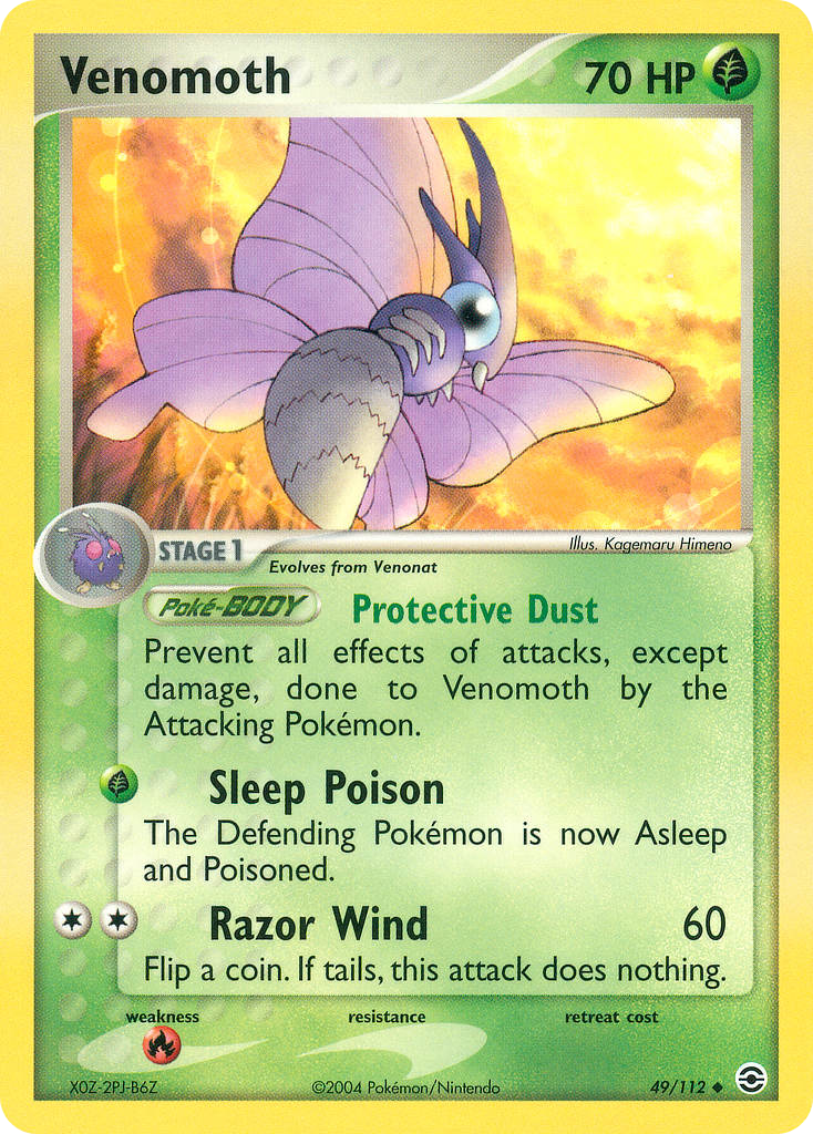 Venomoth - FireRed & LeafGreen SET-49