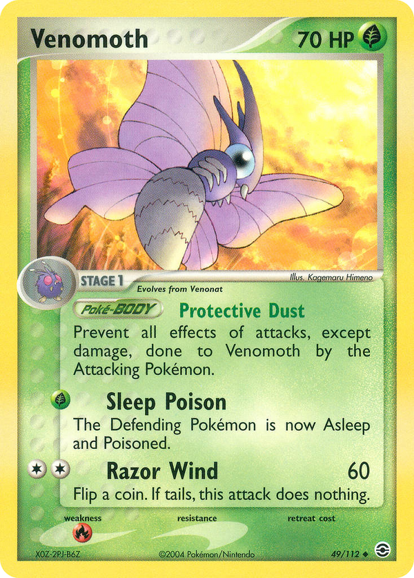 Venomoth - FireRed & LeafGreen SET-49