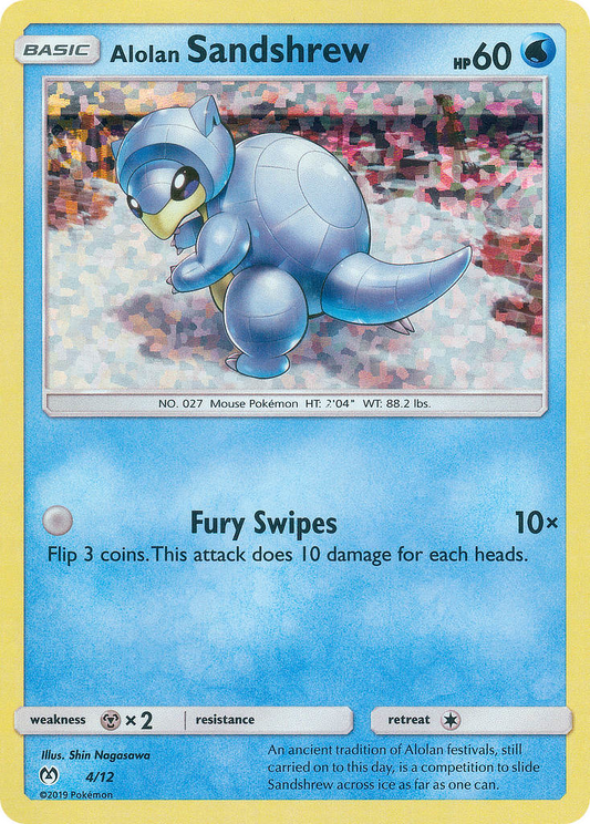 Alolan Sandshrew (McDonald's Collection 2019 SET) (Pokémon) (Basic) (Water) (HP: 60) (PKM McDonald's Collection 2019 SET-7)
