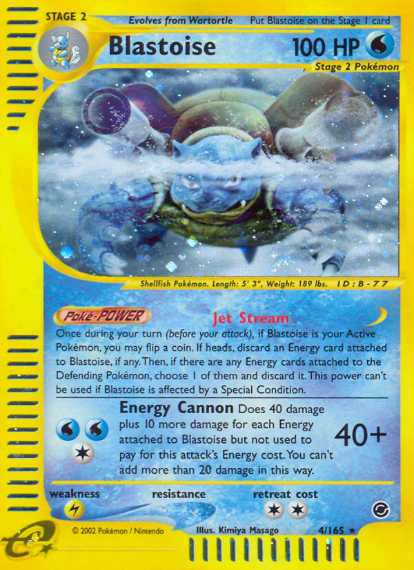 Blastoise - Expedition Base Set SET-4
