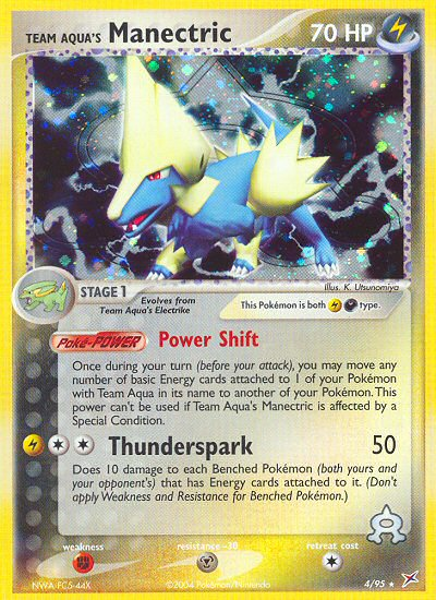 Team Aqua's Manectric - Team Magma vs Team Aqua SET-4