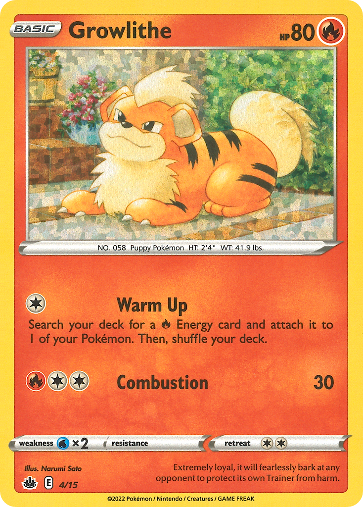 Growlithe - McDonald's Collection 2022 SET-4
