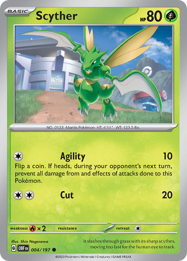Scyther - Obsidian Flames SET-4