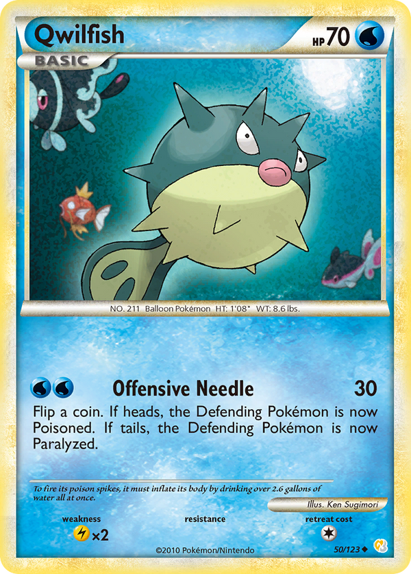 Qwilfish - HeartGold & SoulSilver SET-50