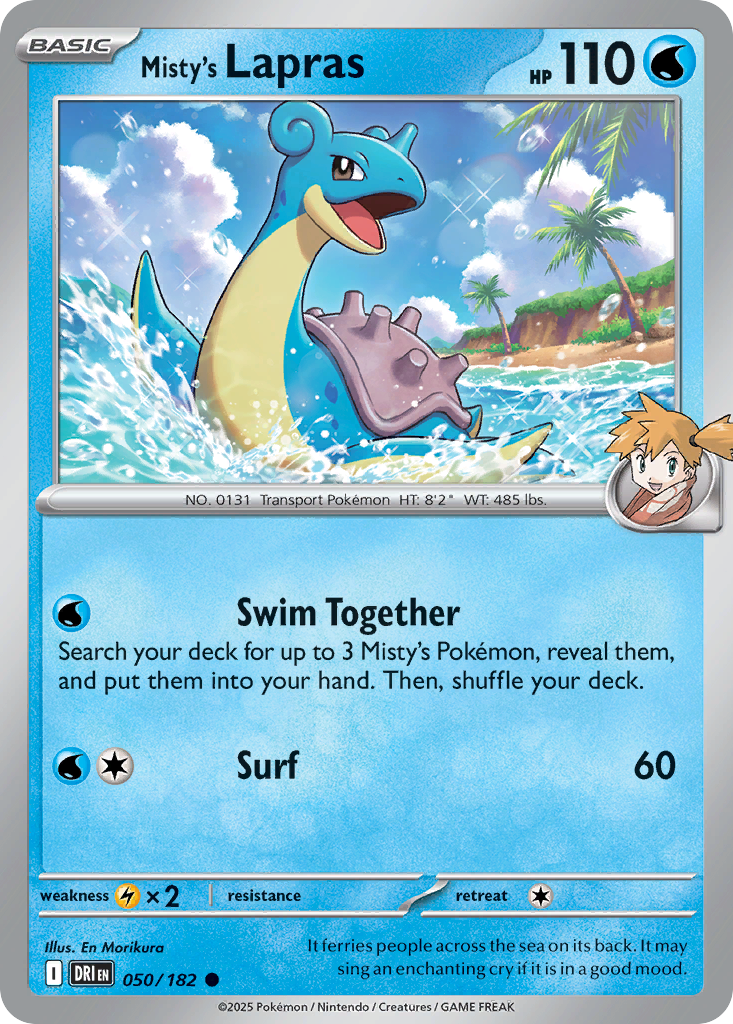 Misty's Lapras - Destined Rivals SET-50