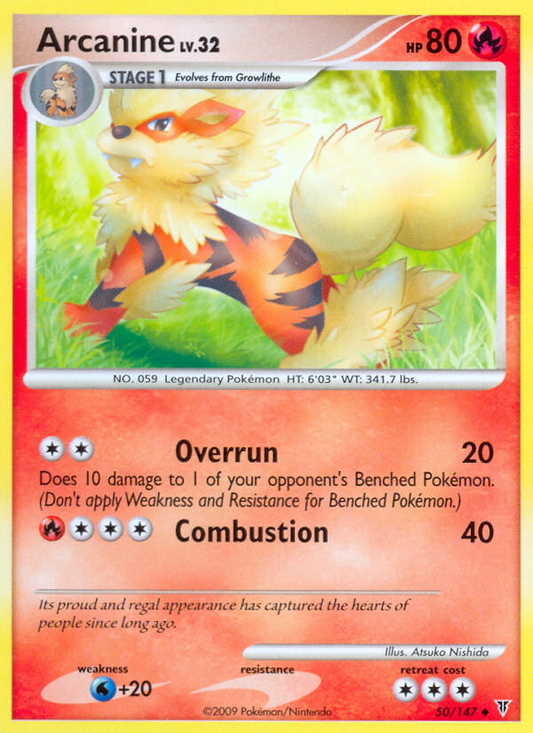 Arcanine (Supreme Victors SET) (Pokémon) (Stage 1) (Fire) (HP: 80) (Uncommon) (PKM Supreme Victors SET-97)