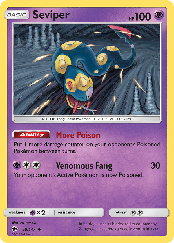 Seviper - Burning Shadows SET-50