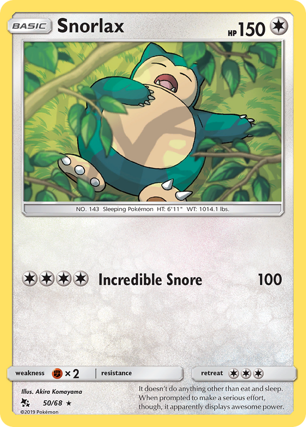 Snorlax - Hidden Fates SET-50