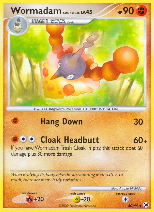 Wormadam Sandy Cloak (Arceus SET) (Pokémon) (Stage 1) (Fighting) (HP: 90) (Uncommon) (PKM Arceus SET-46)