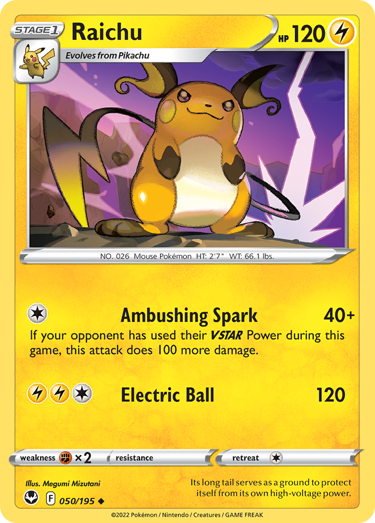 Raichu - Silver Tempest SET-50