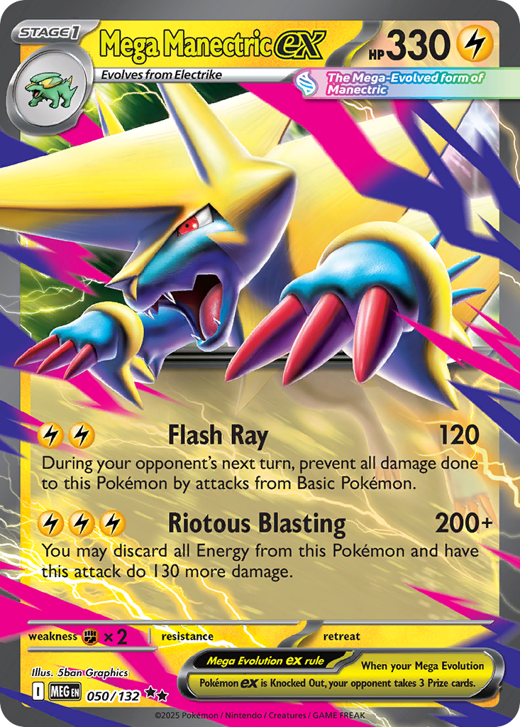 Mega Manectric EX - Mega Evolution SET-50
