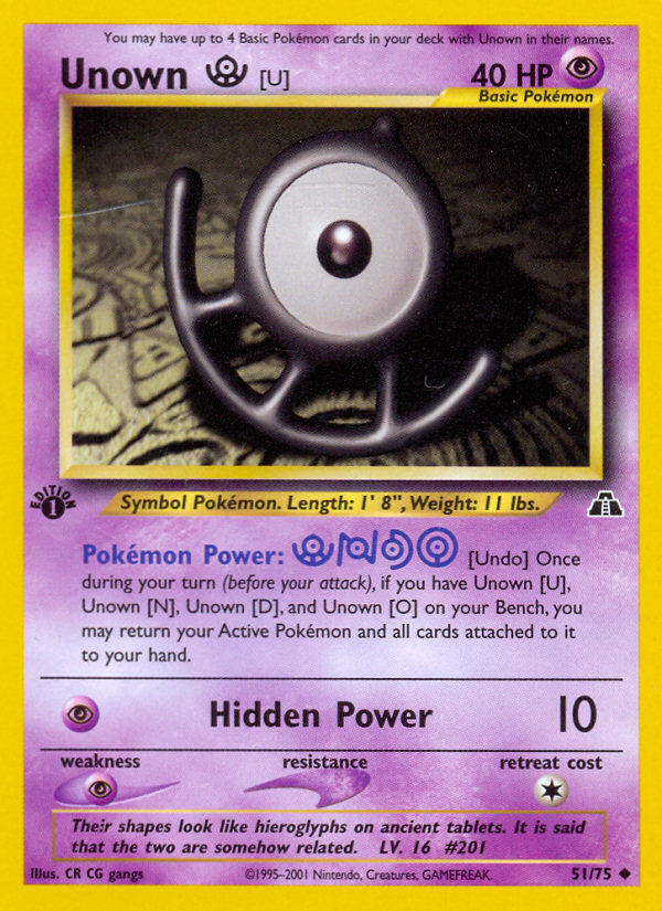 Unown [U] - Neo Discovery SET-51