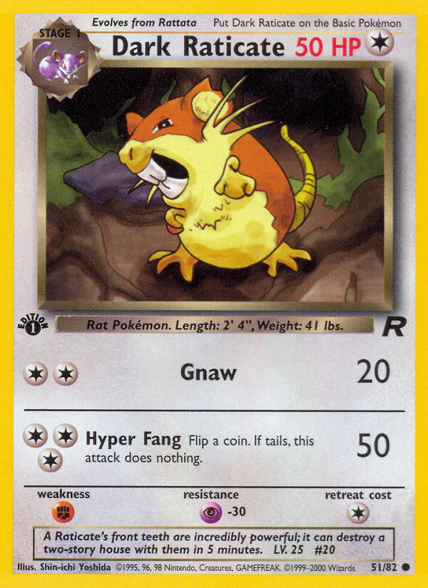Dark Raticate - Team Rocket SET-51