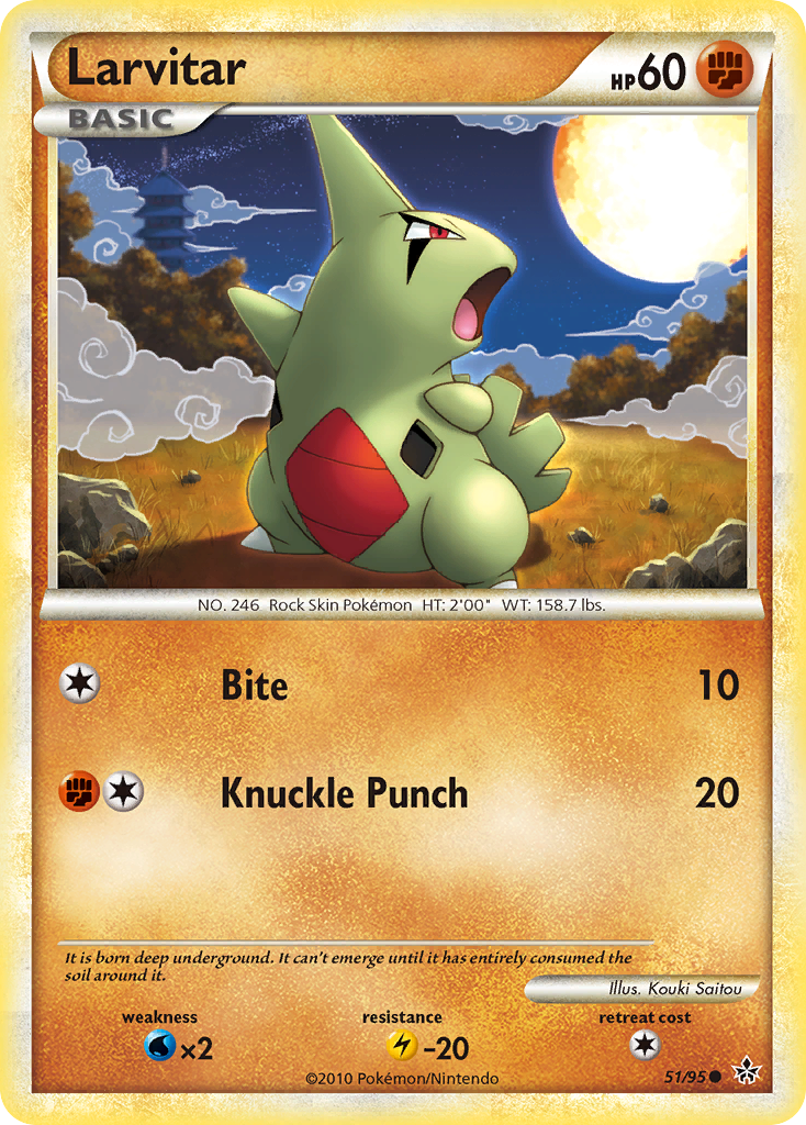 Larvitar - HS Unleashed SET-51