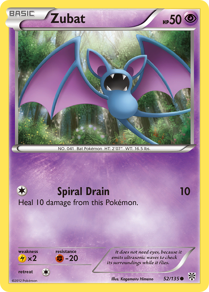 Zubat (Plasma Storm SET) (Pokémon) (Basic) (Psychic) (HP: 50) (Common) (PKM Plasma Storm SET-87)