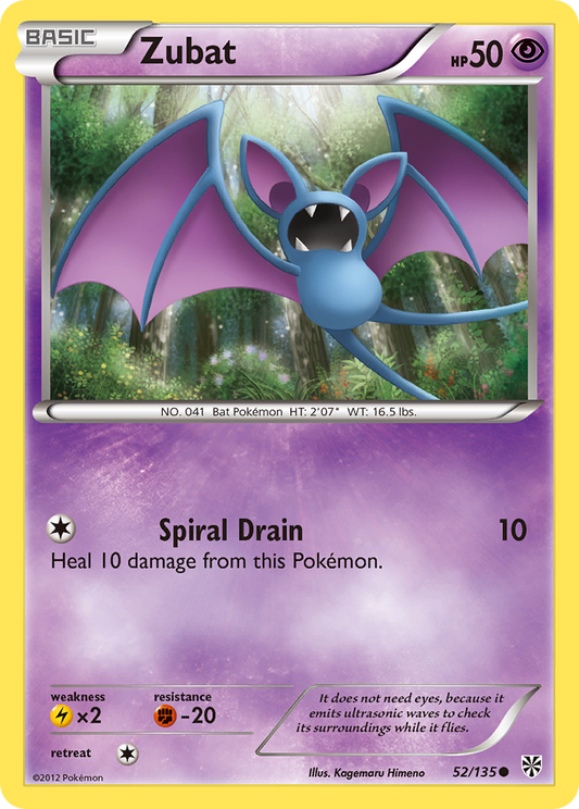 Zubat (Plasma Storm SET) (Pokémon) (Basic) (Psychic) (HP: 50) (Common) (PKM Plasma Storm SET-87)