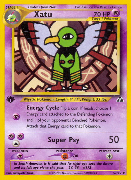 Xatu (Neo Discovery SET) (Pokémon) (Stage 1) (Psychic) (HP: 70) (Uncommon) (PKM Neo Discovery SET-48)